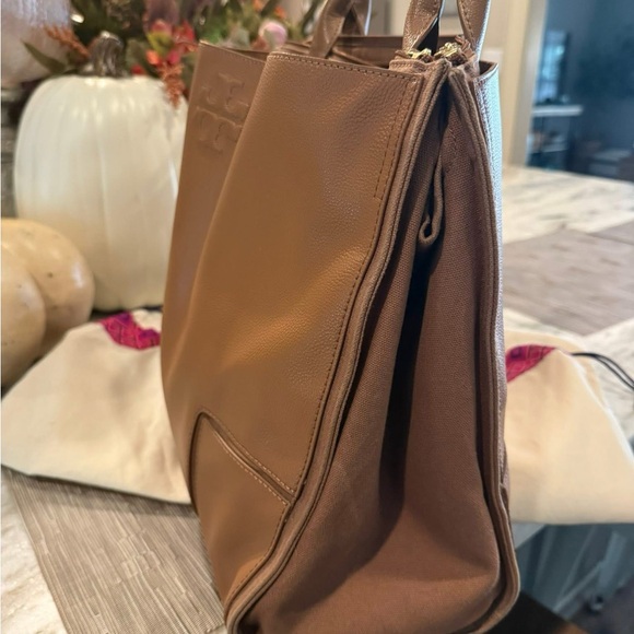 Tory Burch Brown Leather Tote - Picture 4 of 6